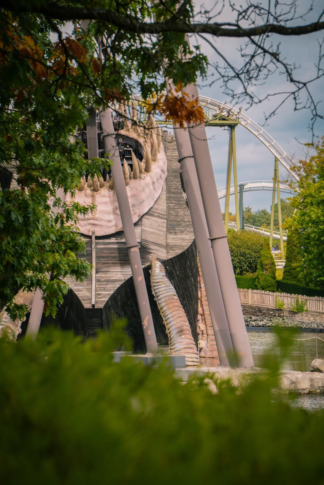 Der Tiefe Fall des Heide Parks — Detailaufnahme vom Dreh